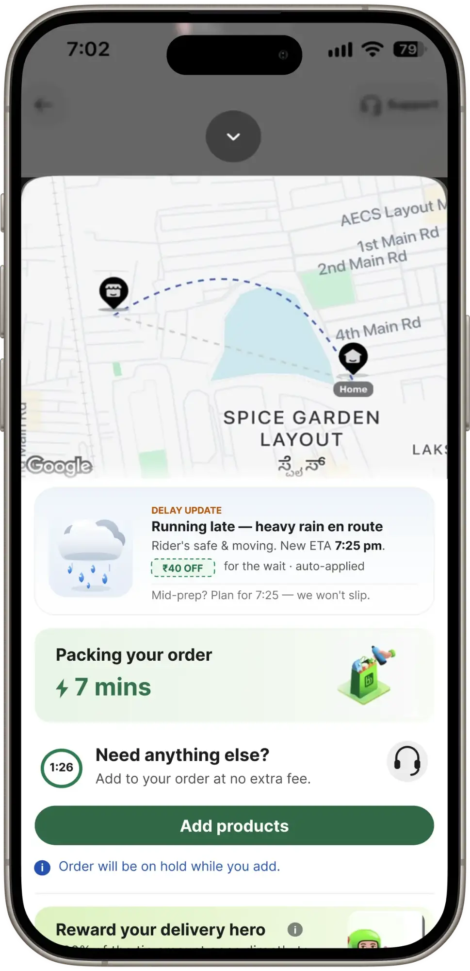 Clarity on Delivery Time