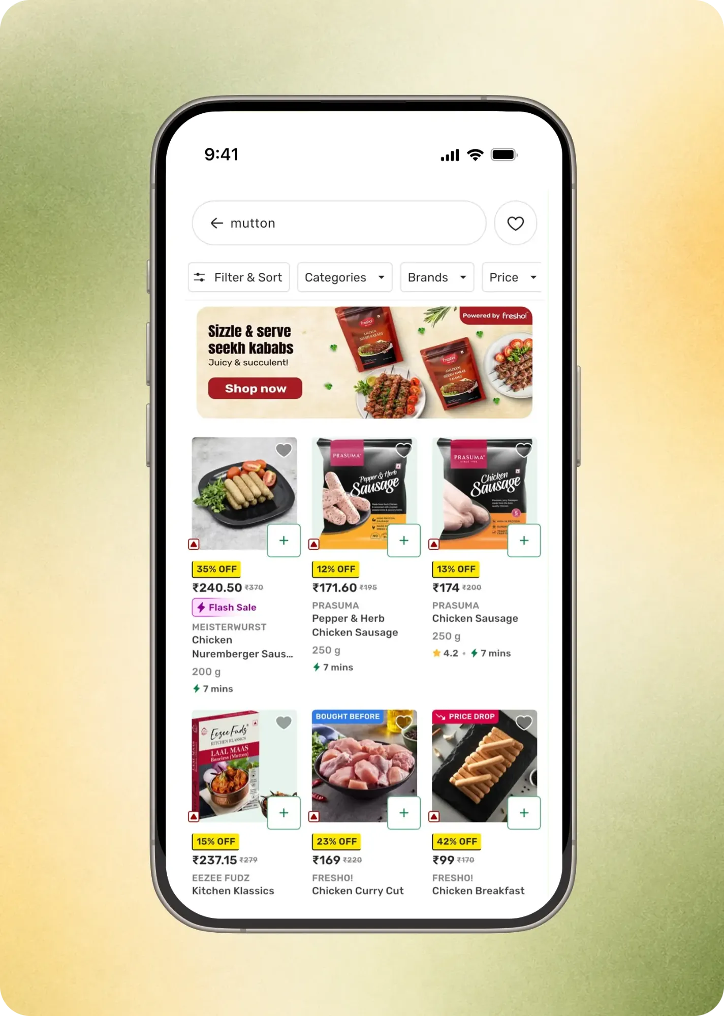 Big Basket search results for mutton